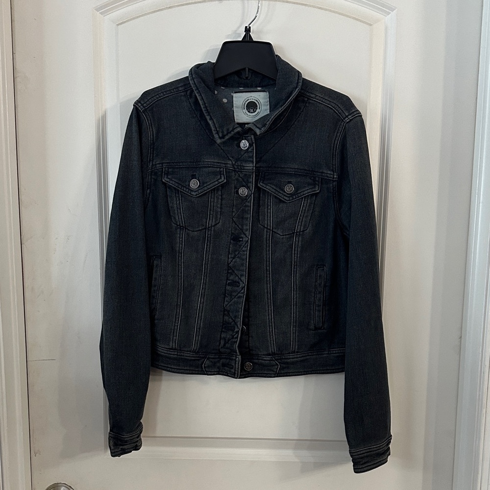 Anthropologie Classic Dark Wash Denim Jacket - Size M
